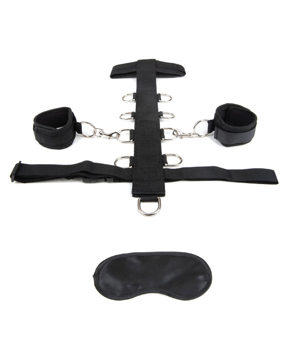 Lux Fetish 3 pc Adjustable Neck & Wristraint Set