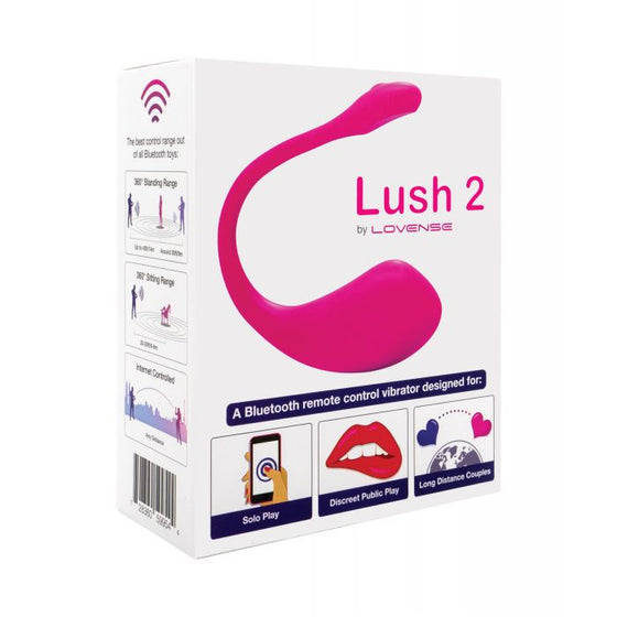Lovense Lush 2.0 Sound Activated Vibrator - Pink