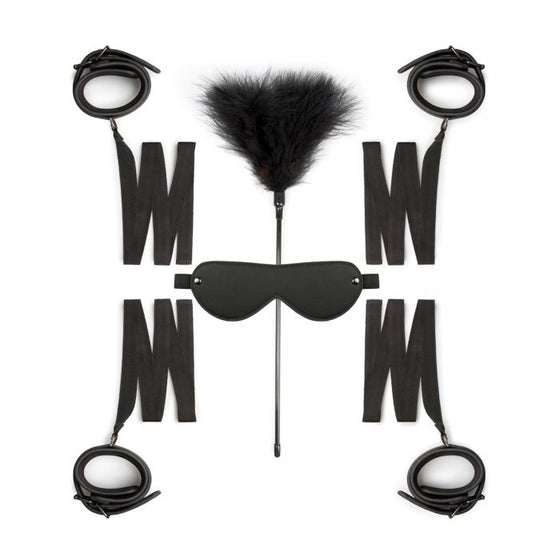 Easy Toys Beginners 6 Piece Beginners Bondage Set - Black