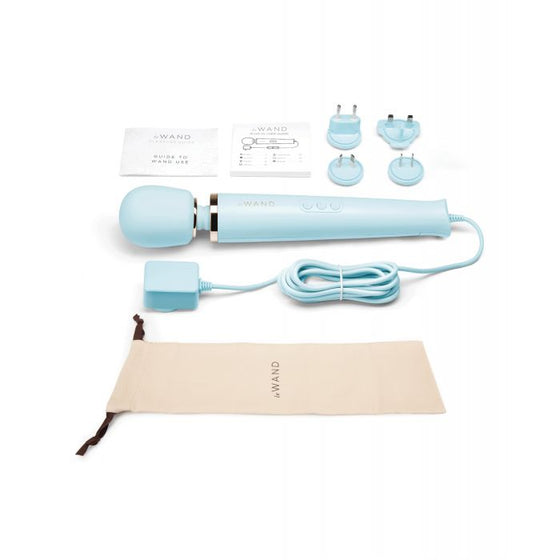 Le Wand Powerful Plug-In Vibrating Massager - Sky Blue