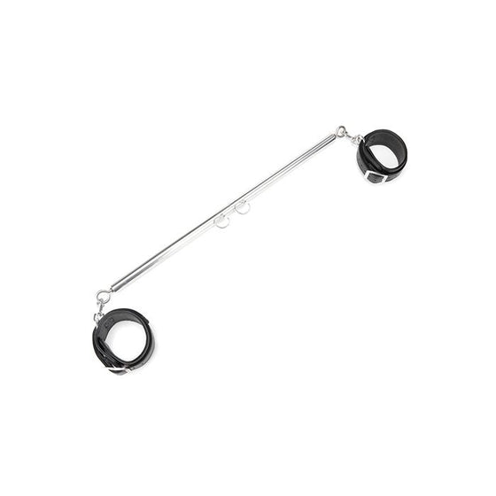 Lux Fetish Expandable Bar Spreader Set w/Leatherette Cuffs
