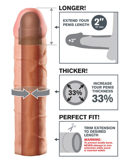 Fantasy X-tensions Perfect 2" Extension - Flesh