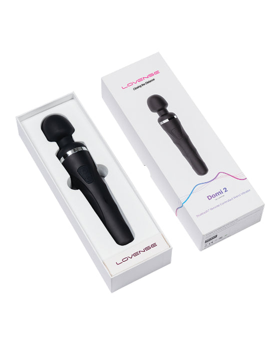 Lovense Domi 2 Flexible Rechargeable Mini Wand - Black
