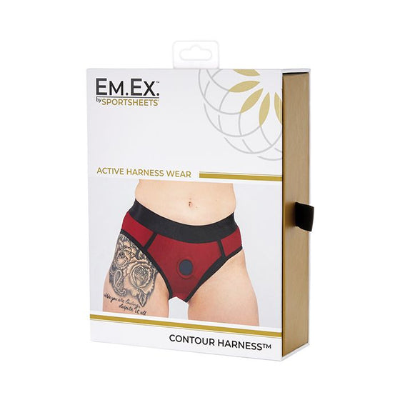 Sportsheets Em.Ex. Contour Harness XX-Large - Red