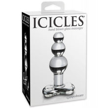  Icicles No. 47 Hand Blown Glass Butt Plug - Clear