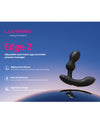 Lovense Edge 2 Flexible Prostate Massager - Black