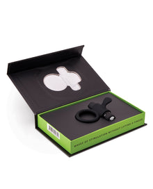  Nu Sensuelle Rev Silicone 7 Function Bullet Ring w/Flutter Tip - Black