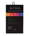 Nu Sensuelle Rev Silicone 7 Function Bullet Ring w/Flutter Tip - Black
