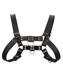  Shots Uomo Chest Bulldog Harness Large/XLarge - Black