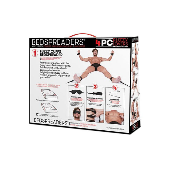 Fuzzy Lovers 4 pc Bedspreader Set