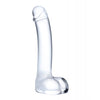 Glas 7" Realistic Curved Glass G-Spot Dildo
