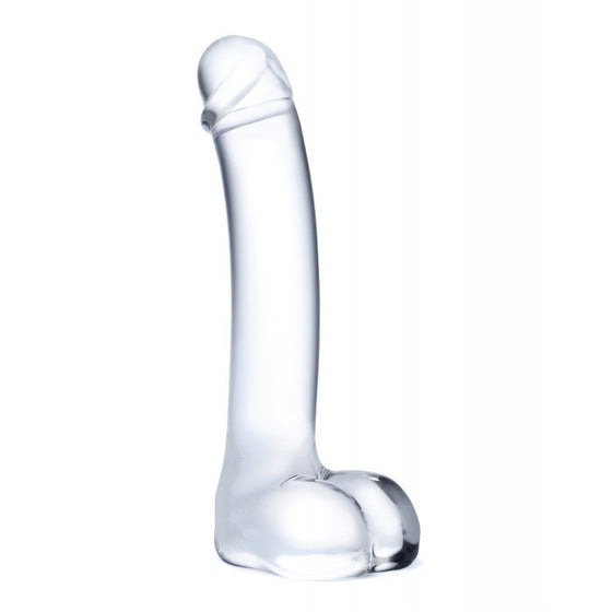 Glas 7" Realistic Curved Glass G-Spot Dildo