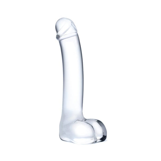 Glas 7" Realistic Curved Glass G-Spot Dildo