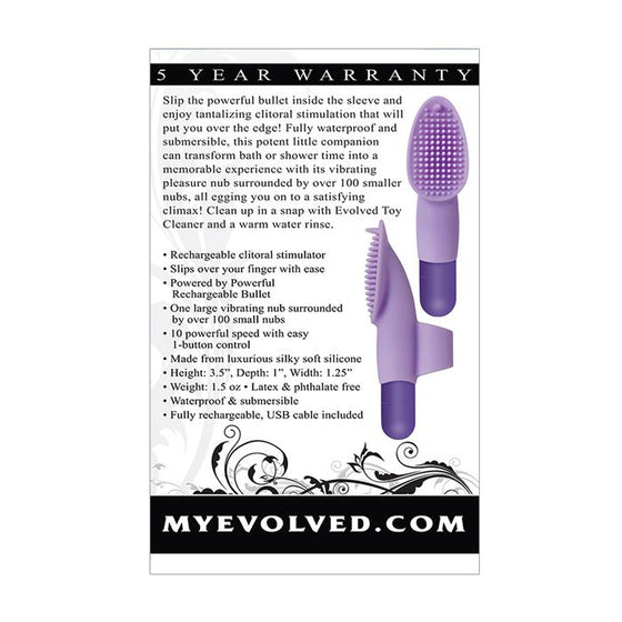 Evolved Fingerific Rechargeable Bullet - Purple
