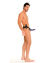 Fetish Fantasy Series for Him or Her Vibrating Hollow Strap-On - Purple