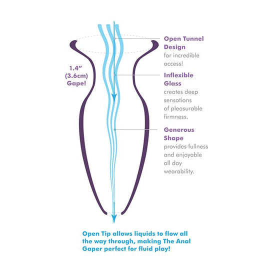 Anal Fantasy Elite Collection Mega Anal Glass Gaper - Clear