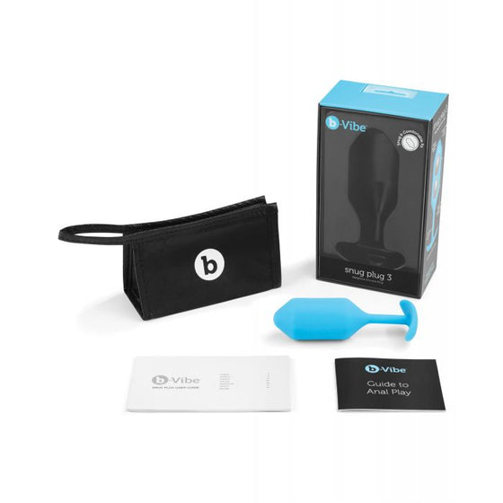 b-Vibe Weighted Snug Plug 3 - 180 g Teal