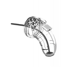  Shots Man Cage 3.5" w/Silicone Urethral Sounding - Clear