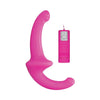 Shots Ouch Vibrating Silicone Strapless Strap On w/Controller - Pink