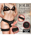Bedroom Bliss Jolie Strap-On Panty Harness & Garter - Large