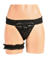 Bedroom Bliss Jolie Strap-On Panty Harness & Garter - Small