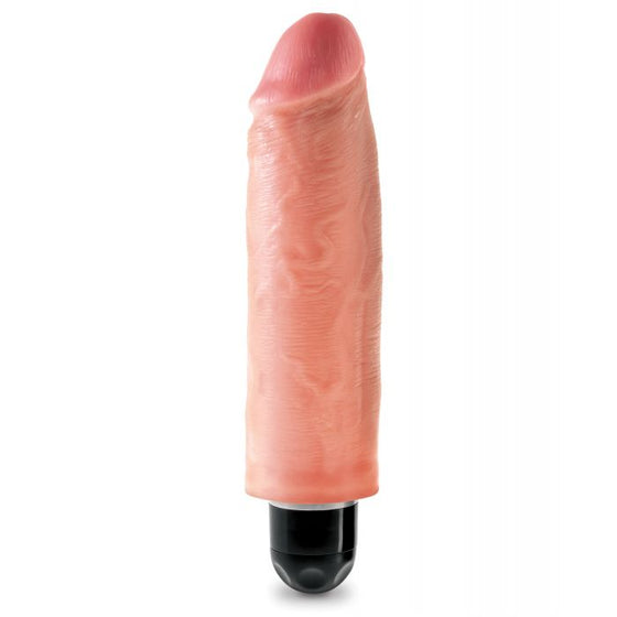 King Cock 6" Vibrating Stiffy - Flesh