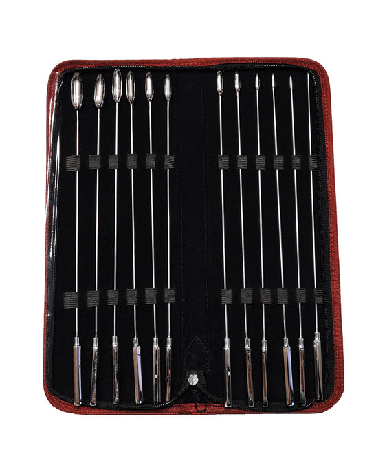 Rouge Stainless Steel Rosebud Dilator Set - Set of 12