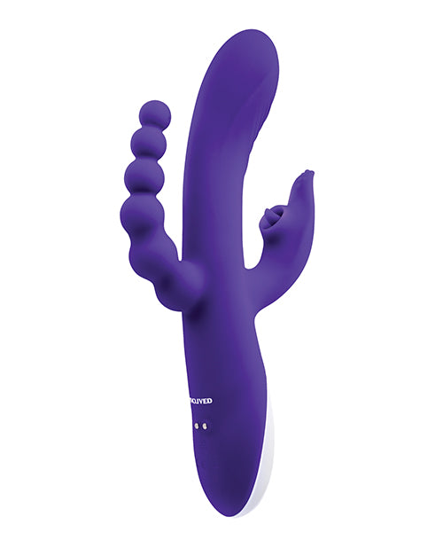 Evolved Lick Me Triple Stim Vibe - Purple