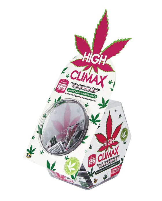 High Climax Female Stimulant w/Hemp Seed Oil Sample Packet - Bowl of 50