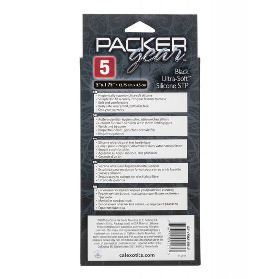 Packer Gear 5" Ultra Soft Silicone STP - Black