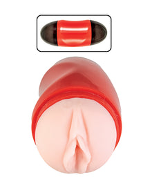 Delite Two Ways Mouth & Vagina Masturbator - White