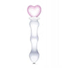 Glas 8" Sweetheart Glass Dildo - Pink/Clear