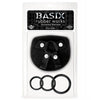 Basix Rubber Works Universal Harness Plus Size - Black
