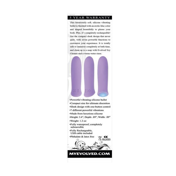 Evolved Purple Haze Rechargeable Bullet - Purple
