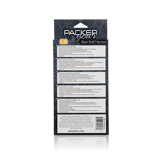 Packer Gear Brief Harness XL/2XL - Black