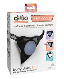  Dillio Platinum Body Dock SE Strap On Harness - Black