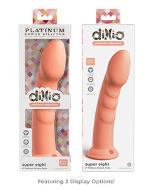  Dillio Platinum 8" Super Eight Silicone Dildo - Peach