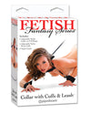 Fetish Fantasy Series Collar w/Cuffs & Leash - Black