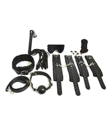  Plesur Everything Bondage 12 Piece Kit - Black