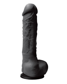  Colours Pleasures 8" Dildo w/Suction Cup - Black