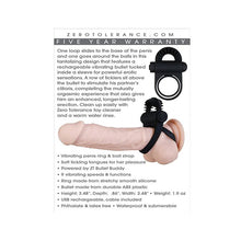  Zero Tolerance Bell Ringer Cock Ring - Black
