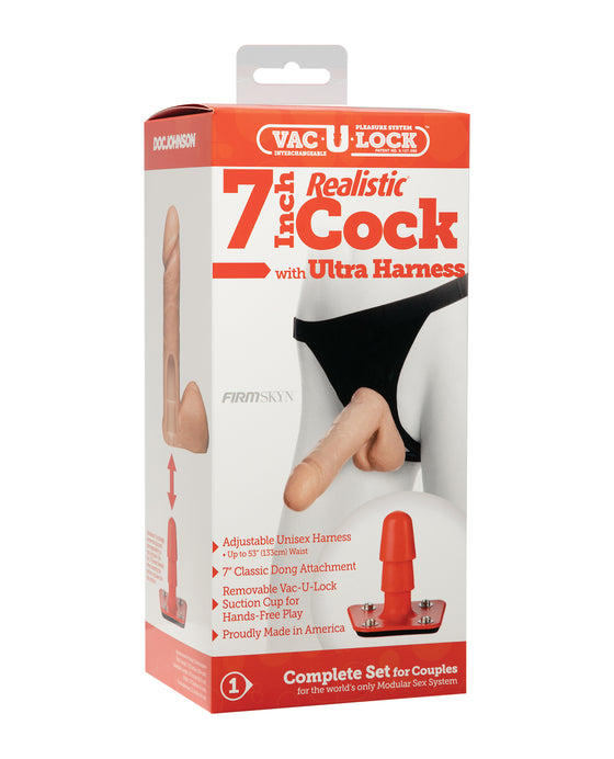 Ultra Harness 2 Set 2 w/7" Realistic Dong & Powder