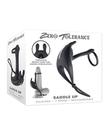  Zero Tolerance Saddle Up Cock & Ball Vibrator - Black