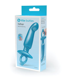  b-Vibe Butties Hither Tapered Prostate Plug - Blue