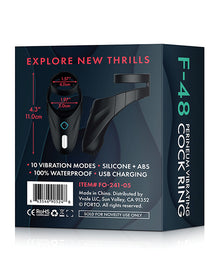  Forto F-48 Perineum Double C-Ring - Black