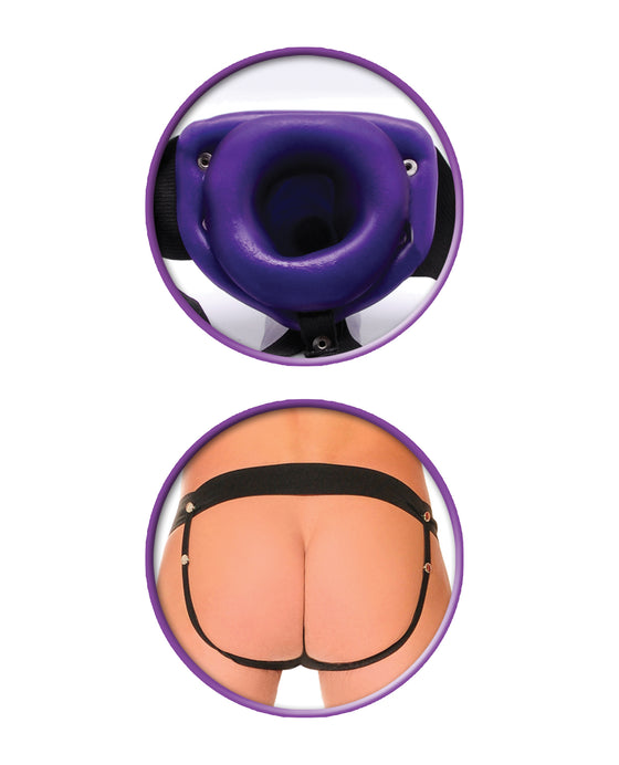 Fetish Fantasy Series Him or Her Hollow Strap-On - Purple