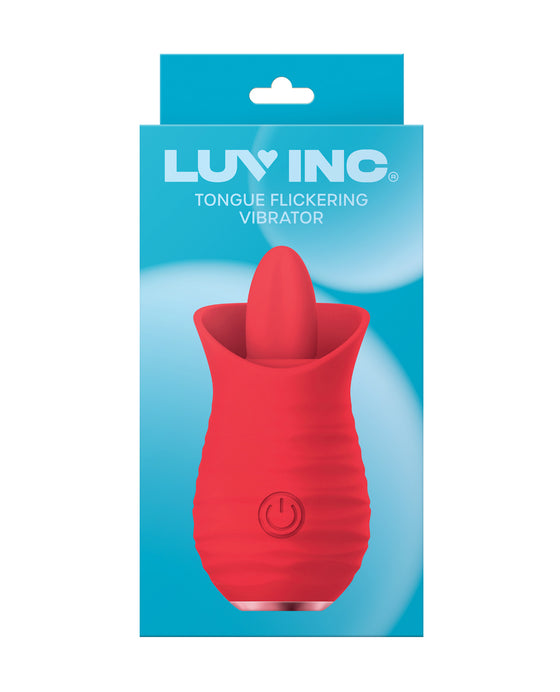 Luv Inc. Tongue Flickering Vibrator - Red
