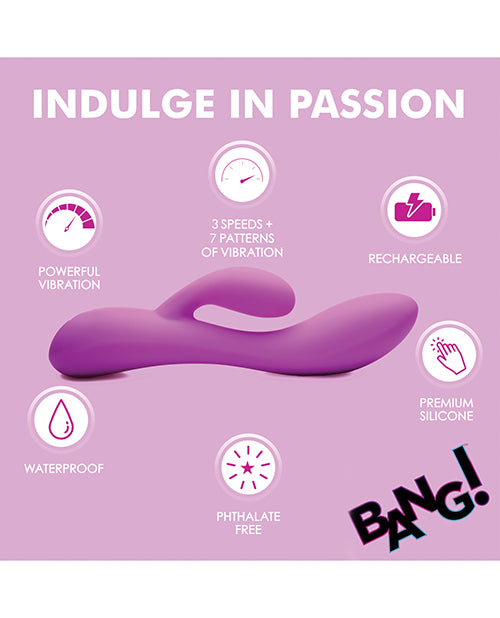 Bang! 10X Flexible Silicone Rabbit - Purple