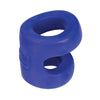 Hunky Junk Connect Cock Ring w/Balltugger - Cobalt