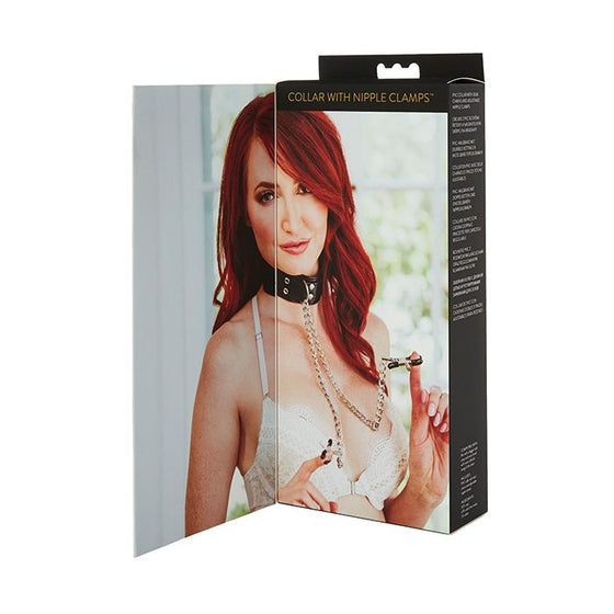 Sex & Mischief Nipple Clamps w/Collar